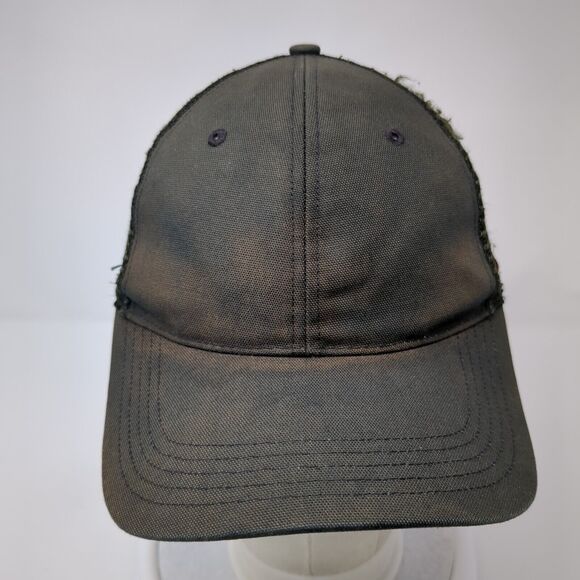 Carhartt Snapback Trucker Hat Black One Size Adjustable Mesh Back 6 Panel Blank - Picture 2 of 8